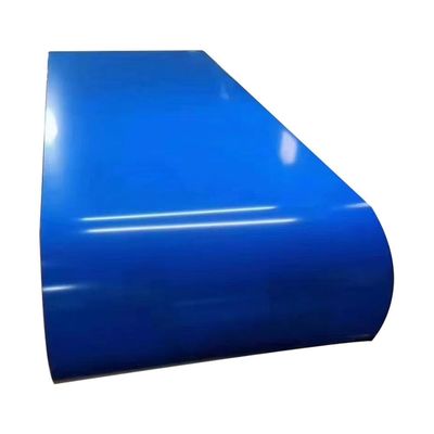 kopen 0.25x1219mm Blauwe kleur Polyestercoating Voorgeschilderde spoel Voorgecoate stalen plaat online vervaardiging