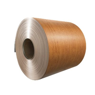 kopen Geraffineerde aluminium spoel met een kleur van pijnhoutgraan Hout textuur Aluminiummateriaal online vervaardiging