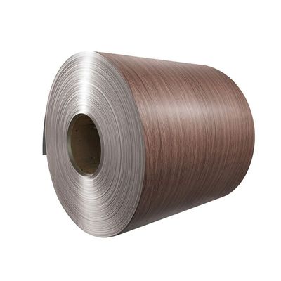 kopen Eikenhout Graan Voorgeverfde aluminium spoel Hout Textuur Aluminium legering spoel online vervaardiging