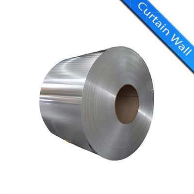 kopen Hoge windweerstand 3003 3004 Aluminium legering spoel voor gordijnwand online vervaardiging